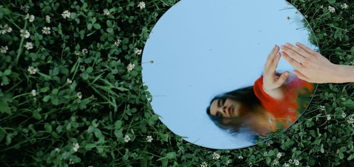 Woman looking at scale